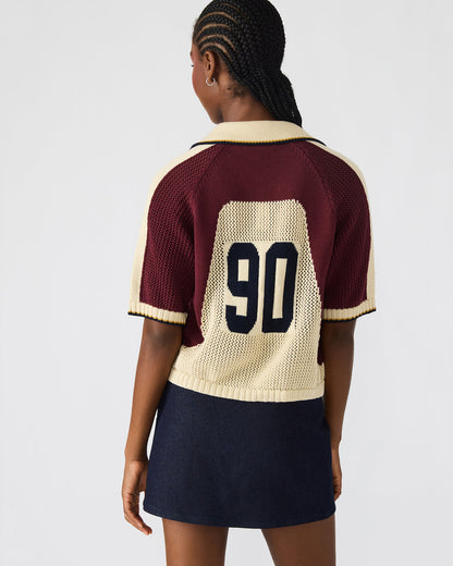 AXON Multi Short-Sleeved Knit Sweater Women's Top | Steve Madden New