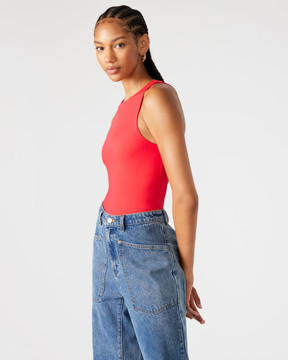 NICO Red Women's Contour Stretch Bodysuit | Steve Madden Hot Sale