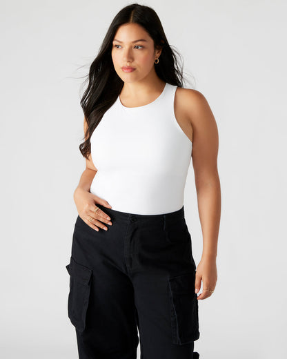 NICO White Women's Contour Stretch Bodysuit | Steve Madden Best Price