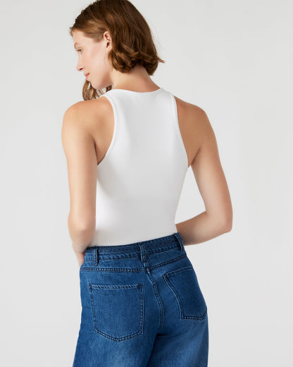 NICO White Women's Contour Stretch Bodysuit | Steve Madden Best Price