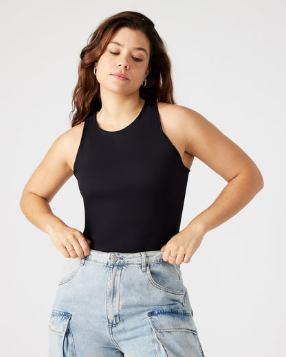 NICO Black Women's Contour Stretch Bodysuit | Steve Madden Recommended