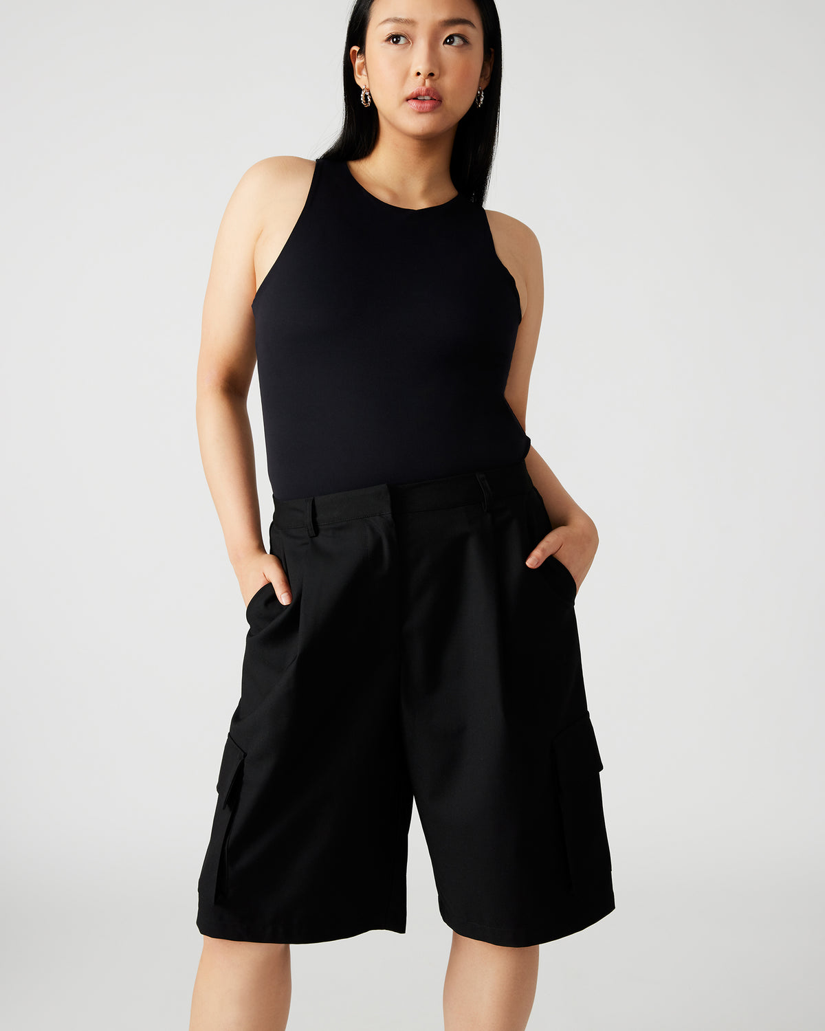 NICO Black Women's Contour Stretch Bodysuit | Steve Madden Recommended