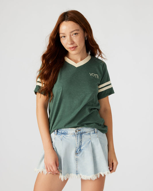 VOTE Green Unisex Short Sleeve Tee | Steve Madden Popular