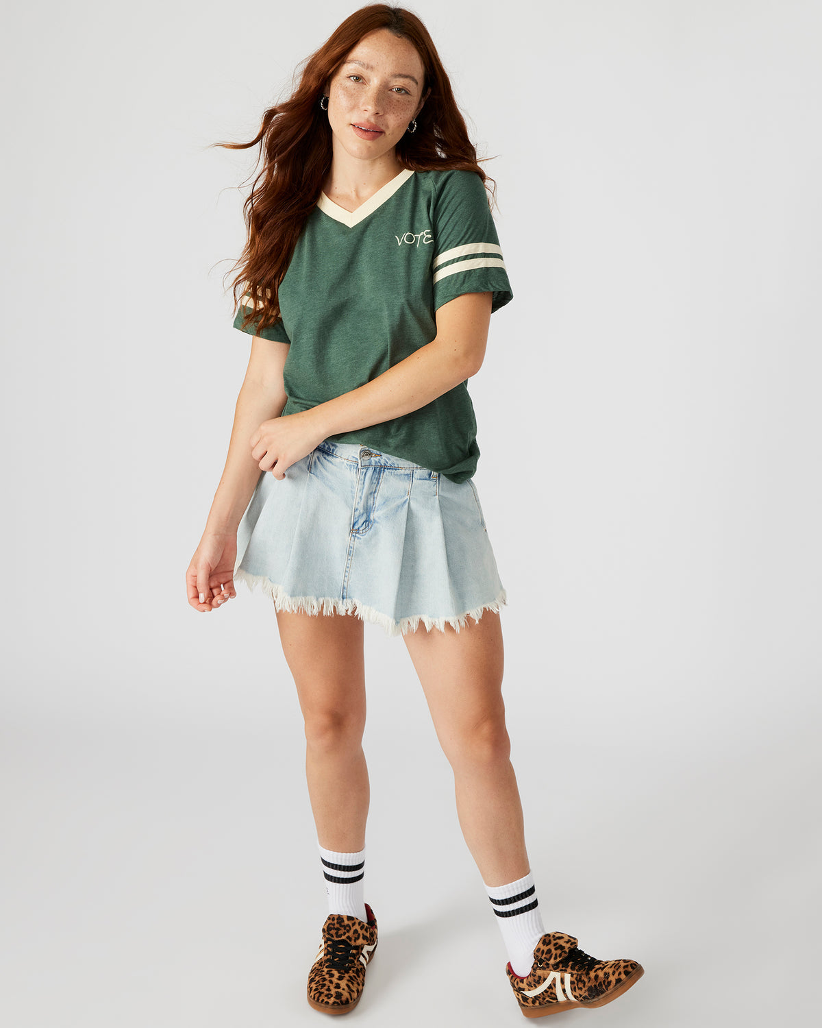 VOTE Green Unisex Short Sleeve Tee | Steve Madden Popular