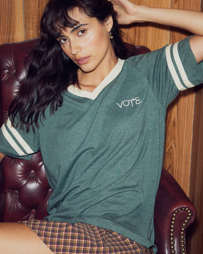 VOTE Green Unisex Short Sleeve Tee | Steve Madden Popular