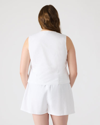 ALIZA White Women's Bow Tie-Front Top | Steve Madden Trending