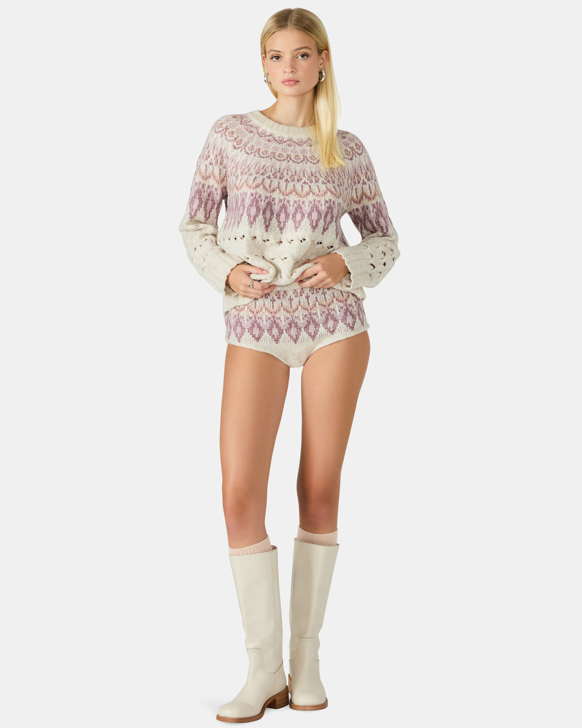 SUZETTE Multi Fair Isle Micro Women's Hot Shorts | Steve Madden Trending
