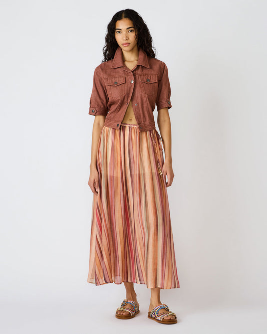 SHILLOH Stripe Detail Flowy Women's Maxi Skirt | Steve Madden Hot Sale