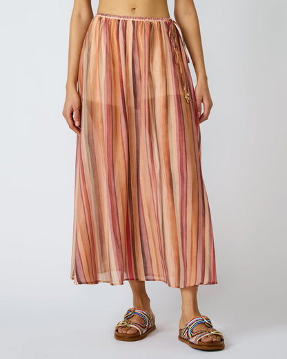 SHILLOH Stripe Detail Flowy Women's Maxi Skirt | Steve Madden Hot Sale