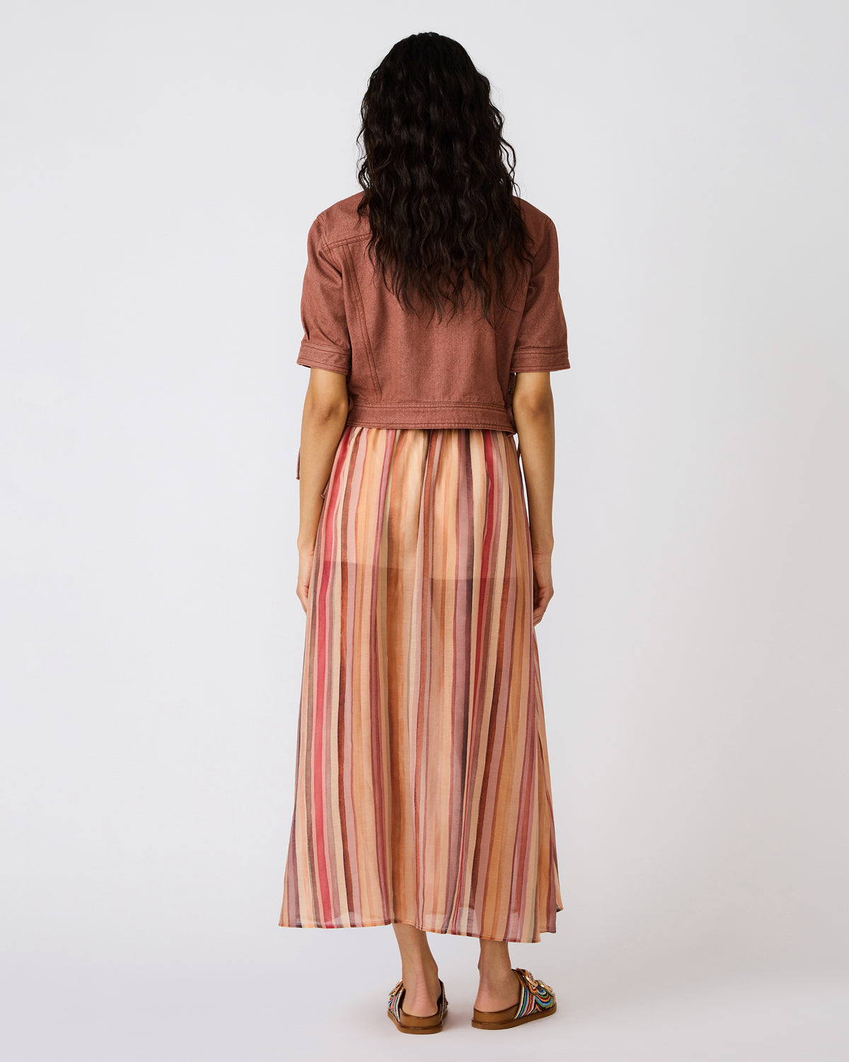 SHILLOH Stripe Detail Flowy Women's Maxi Skirt | Steve Madden Hot Sale