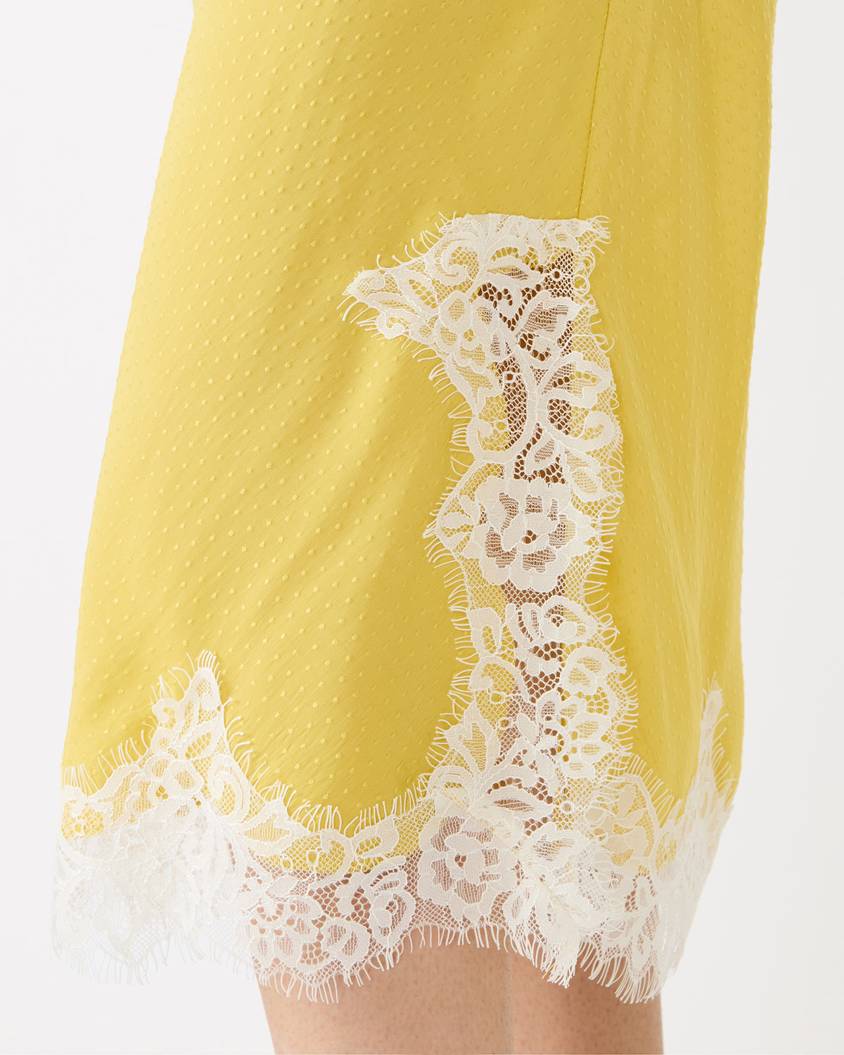 CINTHIA Golden Lime Lace Trime Women's Midi Skirt | Steve Madden Discount