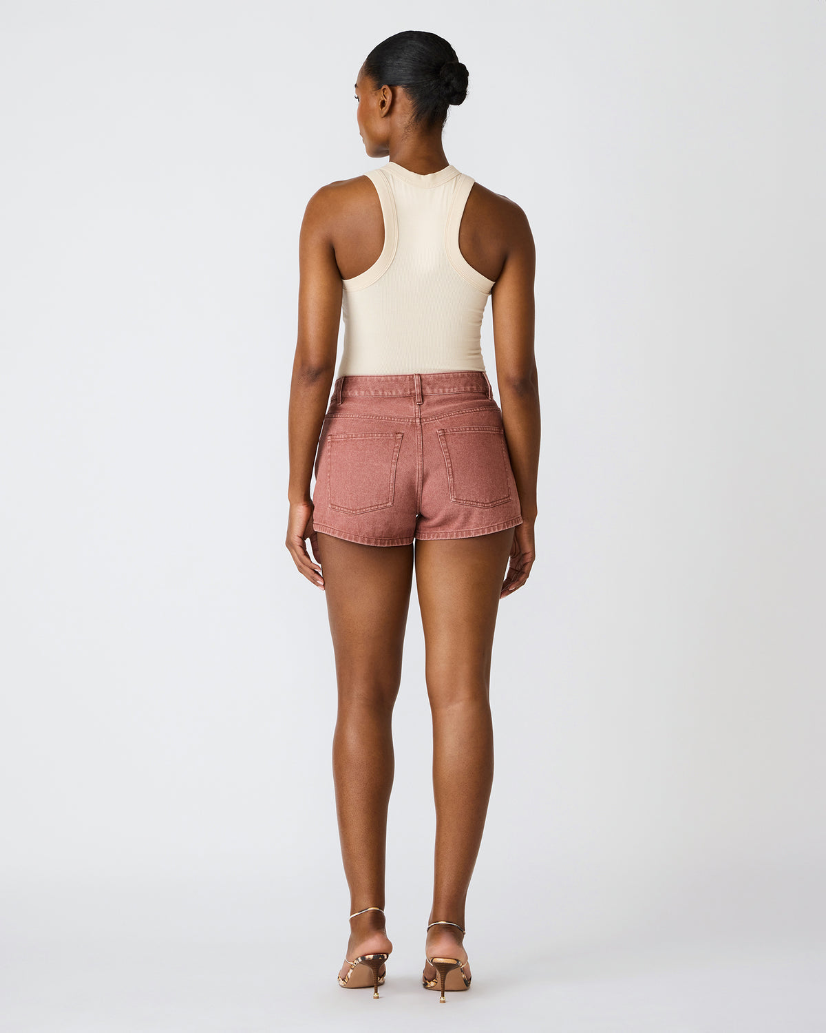 CALLISTO Rust Lace-Up Denim Women's Shorts | Steve Madden Recommended
