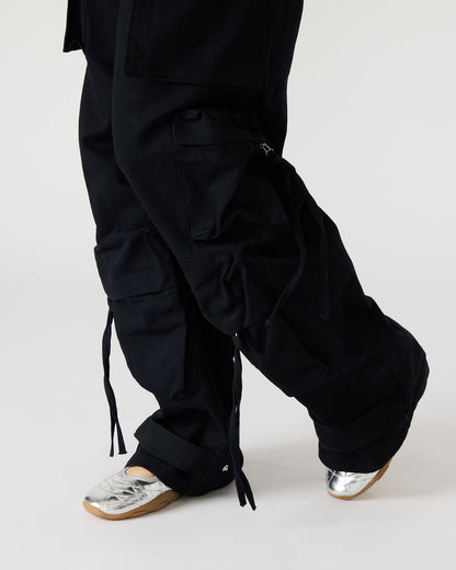 DUO Black Women's Utility Cargo Pants | Steve Madden Customer Favorite