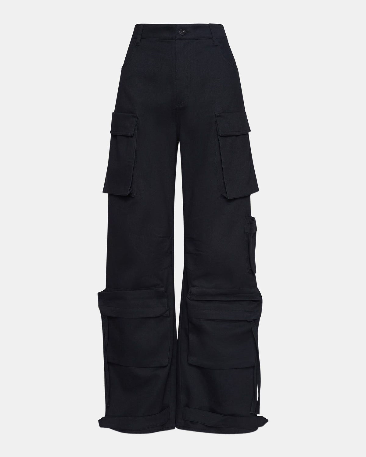 DUO Black Women's Utility Cargo Pants | Steve Madden Customer Favorite