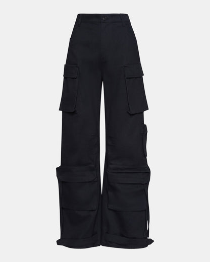 DUO Black Women's Utility Cargo Pants | Steve Madden Customer Favorite
