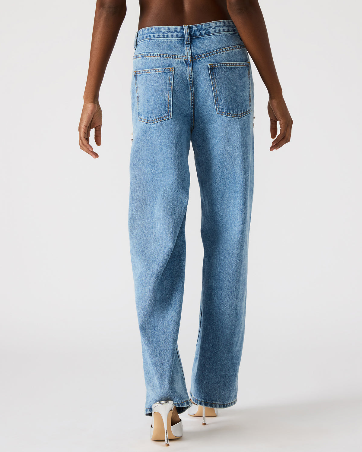 TAYLOR Jean Rhinestone Women's Cutout Jeans | Steve Madden Recommended