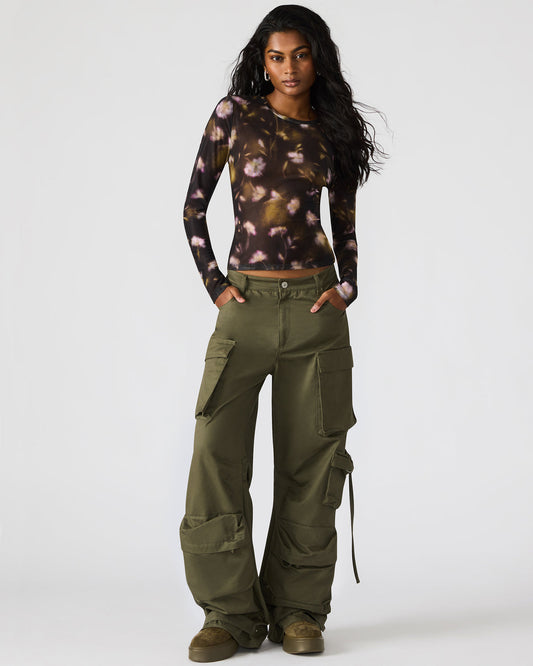 DUO Olive Women's Utility Cargo Pants | Steve Madden Special Offer
