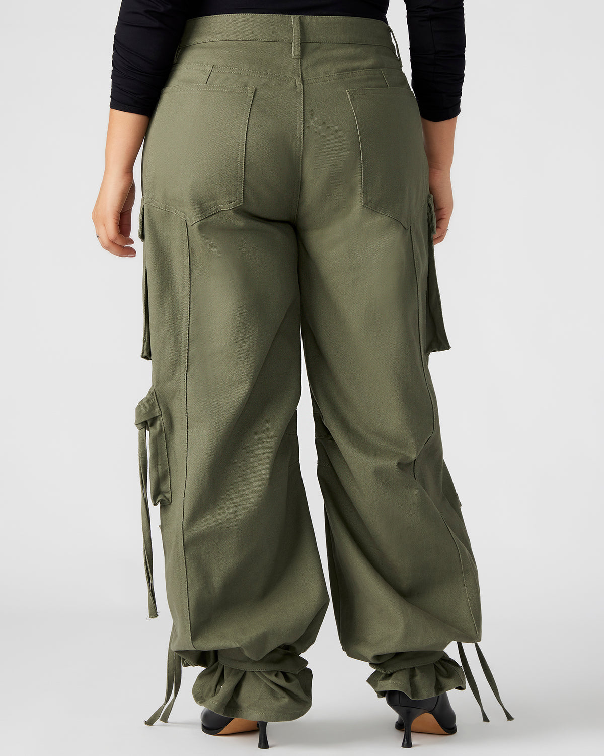 DUO Olive Women's Utility Cargo Pants | Steve Madden Special Offer