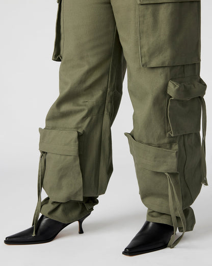 DUO Olive Women's Utility Cargo Pants | Steve Madden Special Offer