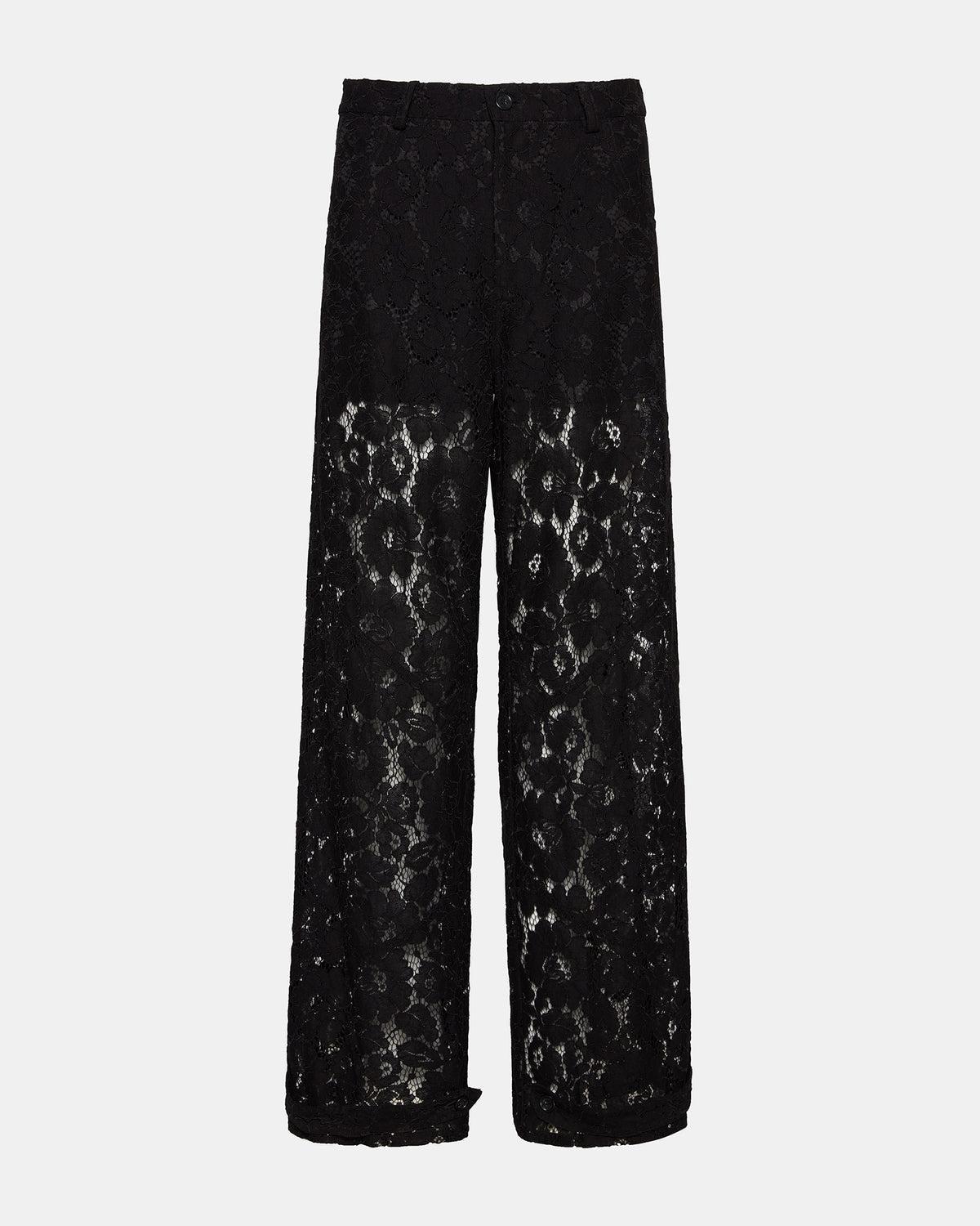 TRE Lace Black Mesh Barrel Low-Rise Women's Pant | Steve Madden Trending