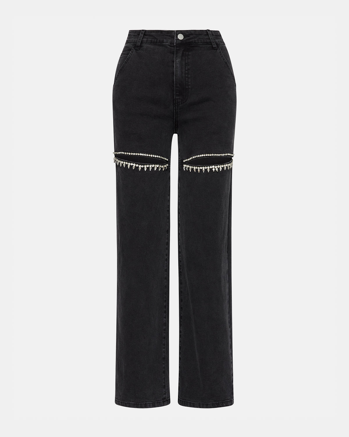 TAYLOR Jean Black Women's Cutout Jeans | Steve Madden Top Pick