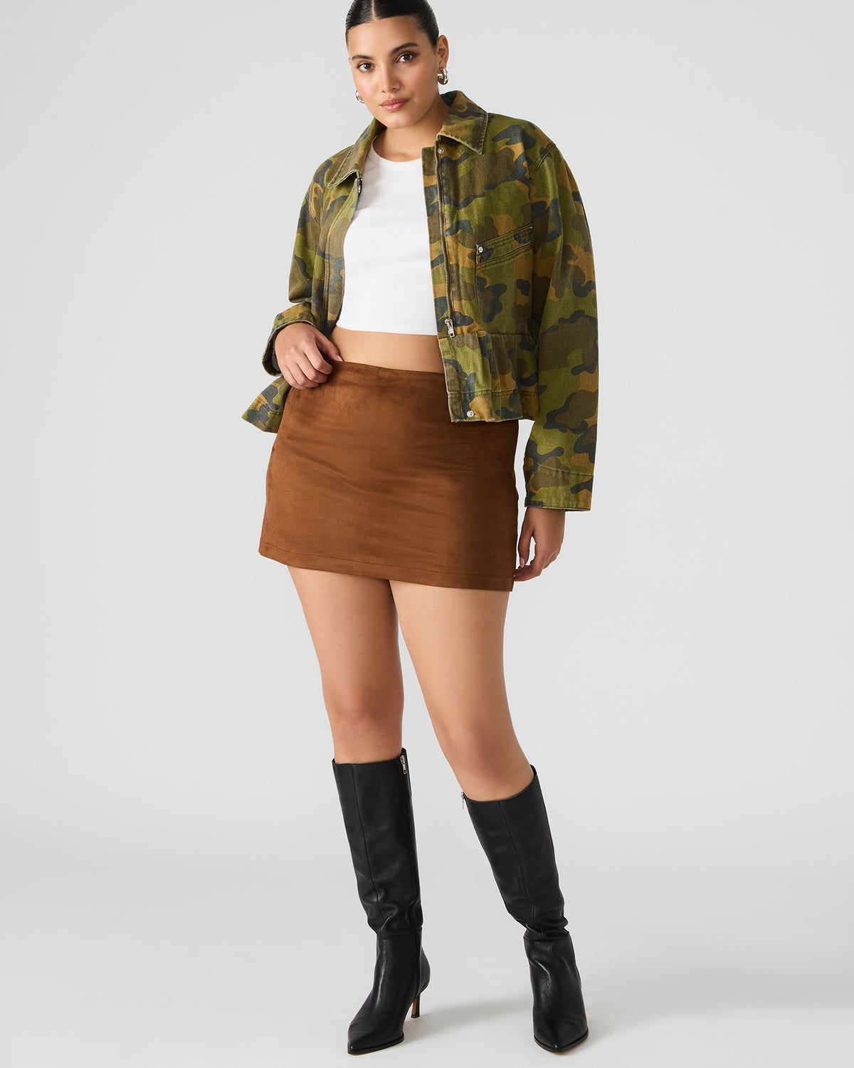 CINDI Skort Chicory Coffee Women's Mini Skort | Steve Madden Great Value