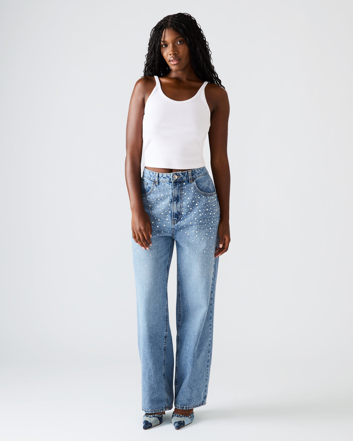 TAYLOR Jean Forever Blue Women's Cutout Jeans | Steve Madden Latest