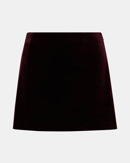 CINDI Velvet Wine Women's Mini Skort | Steve Madden Great Value