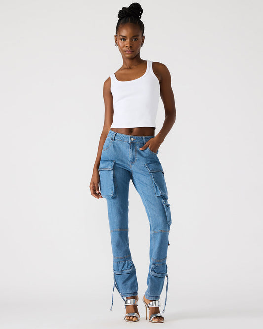 SKINNY DUO Denim Women's Skinny Cargo Pants | Steve Madden Hot Sale