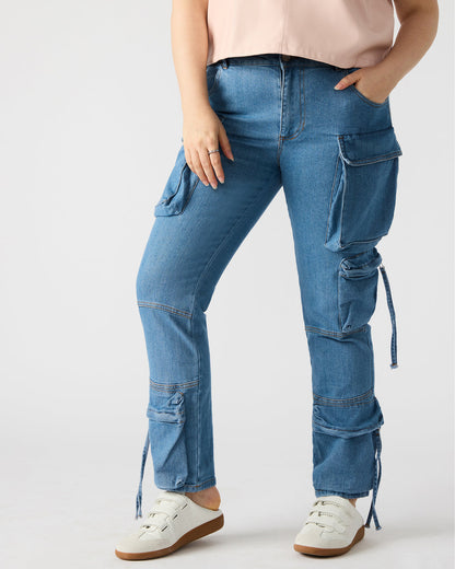 SKINNY DUO Denim Women's Skinny Cargo Pants | Steve Madden Hot Sale
