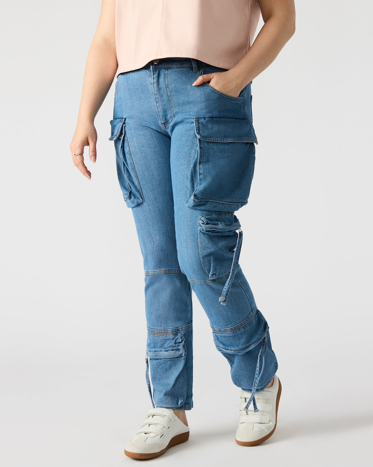 SKINNY DUO Denim Women's Skinny Cargo Pants | Steve Madden Hot Sale