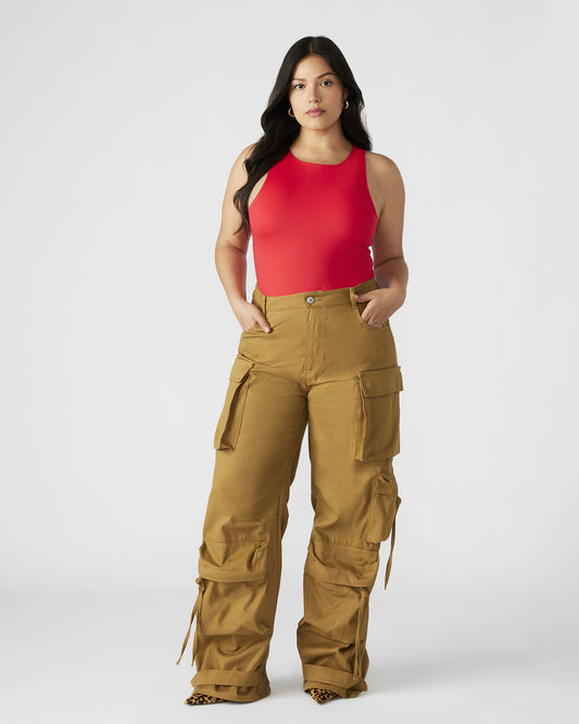 DUO Khaki Women's Utility Cargo Pants | Steve Madden Smart Buy