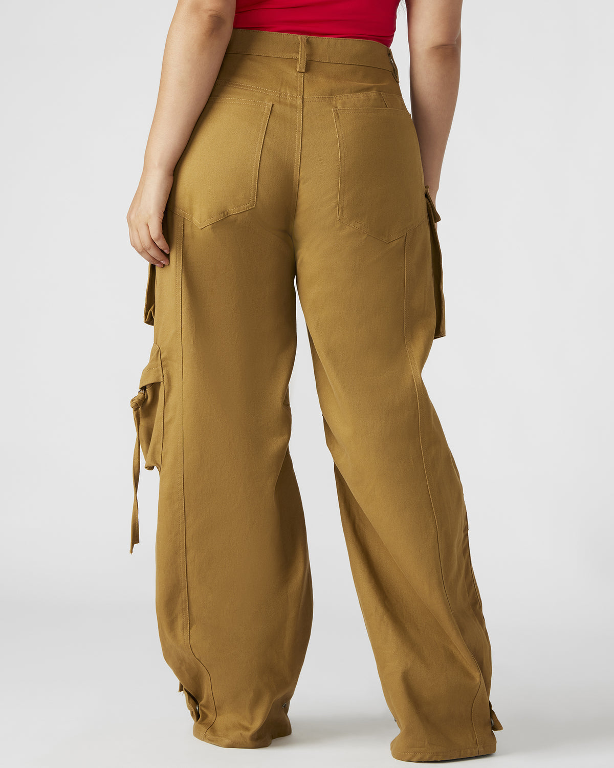 DUO Khaki Women's Utility Cargo Pants | Steve Madden Smart Buy