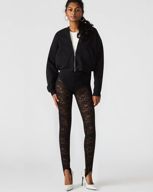 SANDRINE Black Lace Mesh Women's Pant | Steve Madden Hot Sale