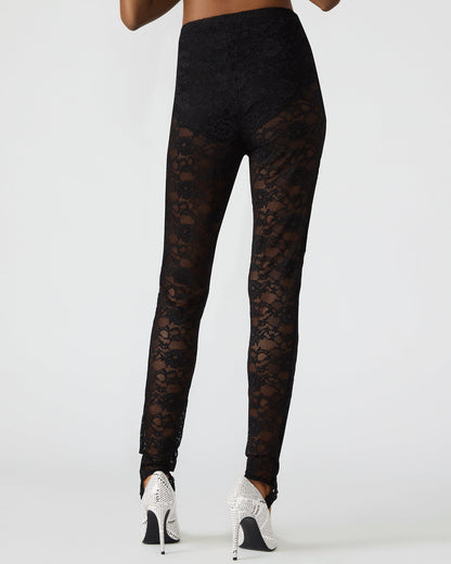 SANDRINE Black Lace Mesh Women's Pant | Steve Madden Hot Sale