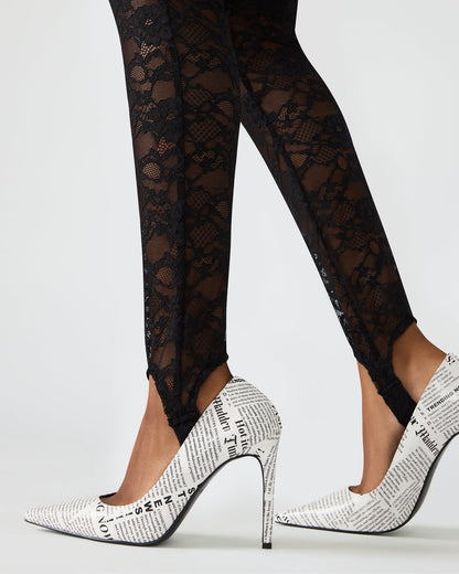 SANDRINE Black Lace Mesh Women's Pant | Steve Madden Hot Sale