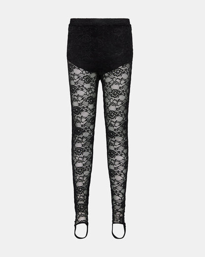 SANDRINE Black Lace Mesh Women's Pant | Steve Madden Hot Sale