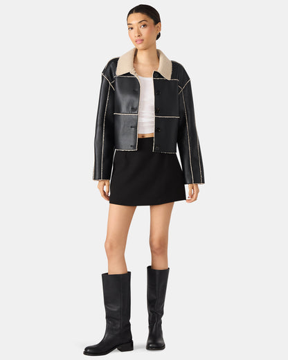 CINDI Black Women's Essential Mini Skort | Steve Madden Value