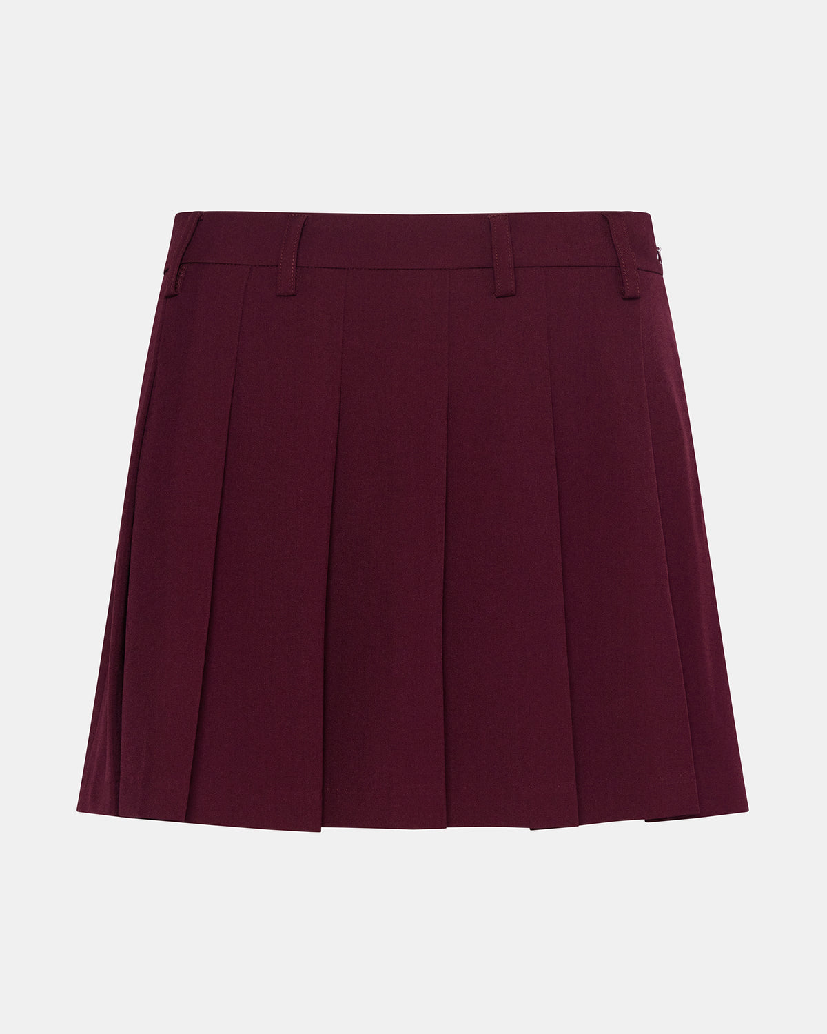 MARGO Wine Pleated Women's Mini Skirt | Steve Madden New