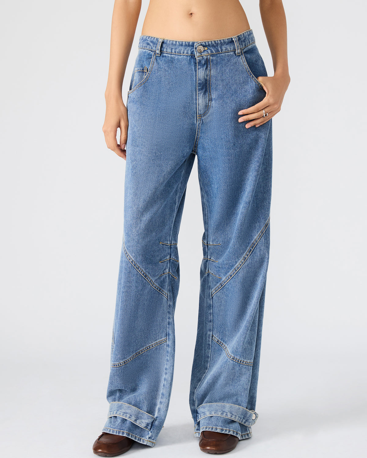 TRE Forever Blue Low-Rise Denim Women's Jeans | Steve Madden Essential