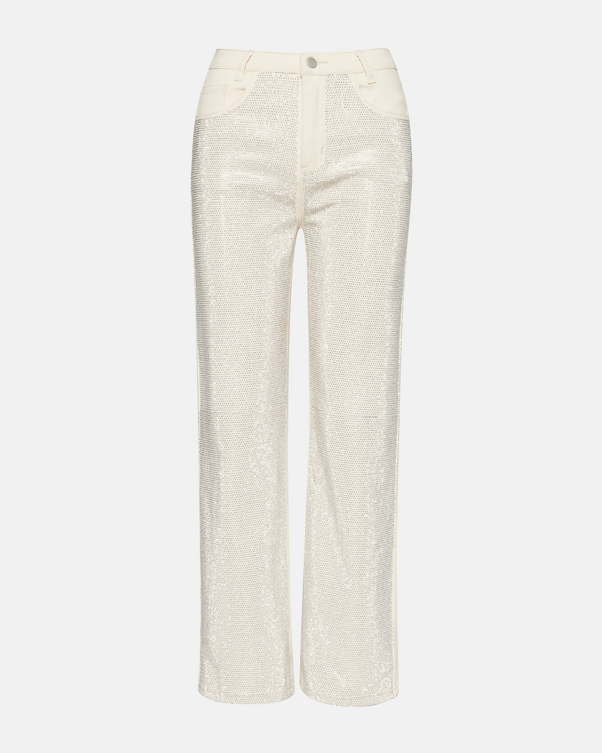 JESSE White Women's Rhinestone Studded Jeans | Steve Madden Deals