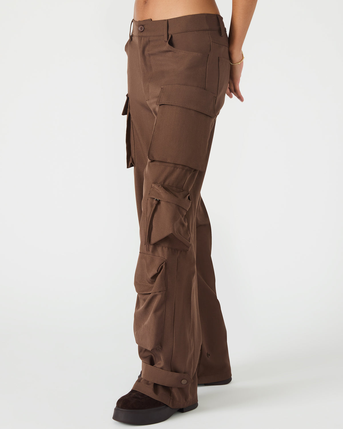 DUO Chocolate Women's Utility Cargo Pants | Steve Madden Recommended
