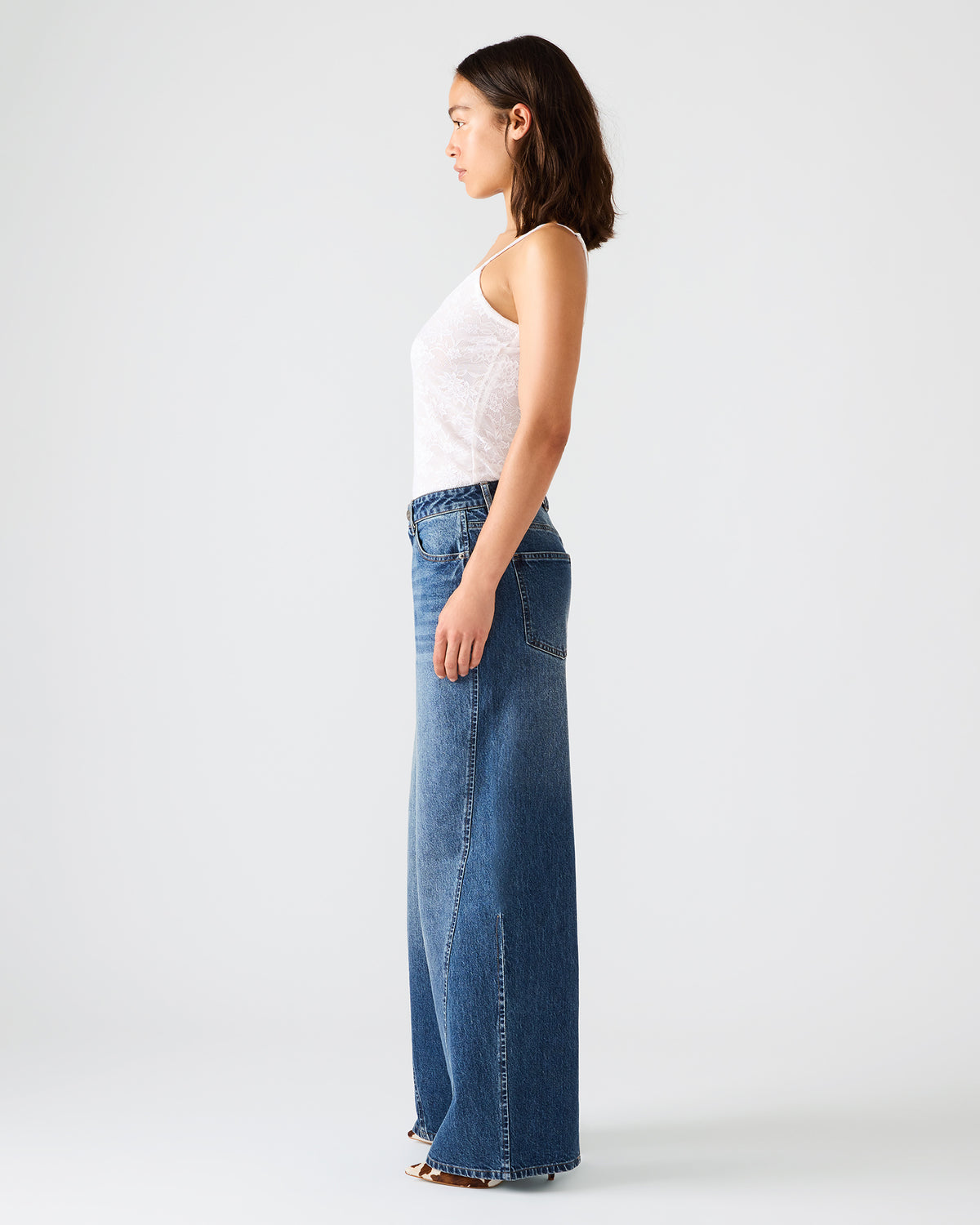 RORI Dark Navy Straight-Leg Denim Women's Bottoms | Steve Madden Popular