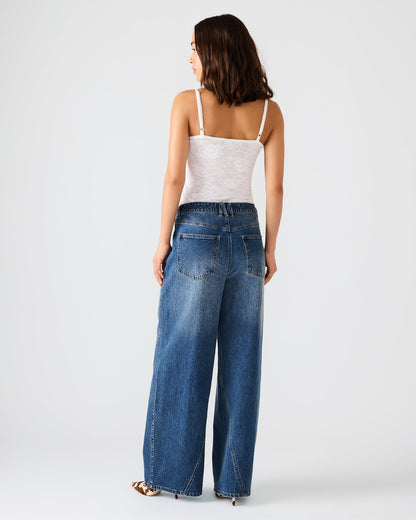 RORI Dark Navy Straight-Leg Denim Women's Bottoms | Steve Madden Popular