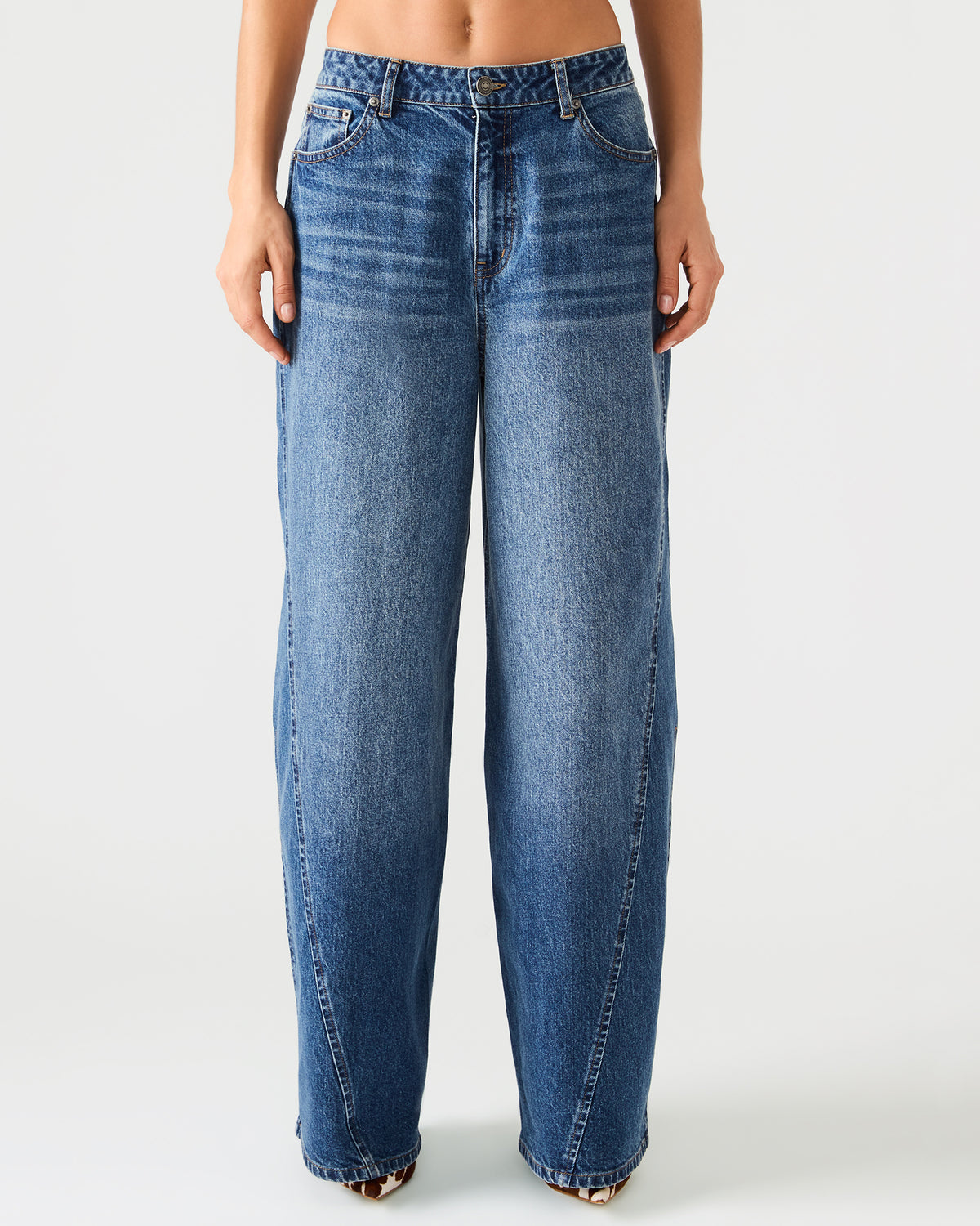 RORI Dark Navy Straight-Leg Denim Women's Bottoms | Steve Madden Popular