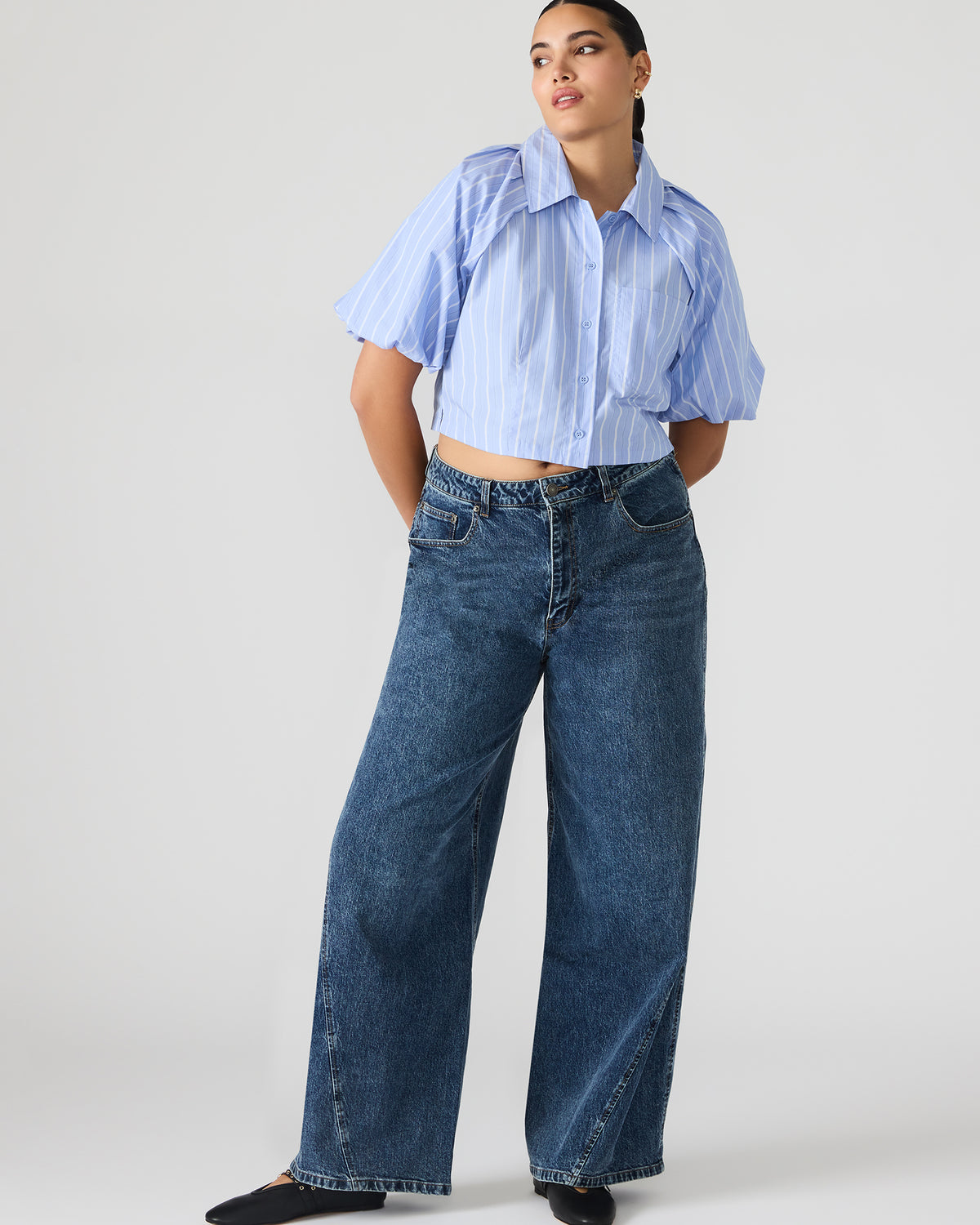 RORI Dark Navy Straight-Leg Denim Women's Bottoms | Steve Madden Popular