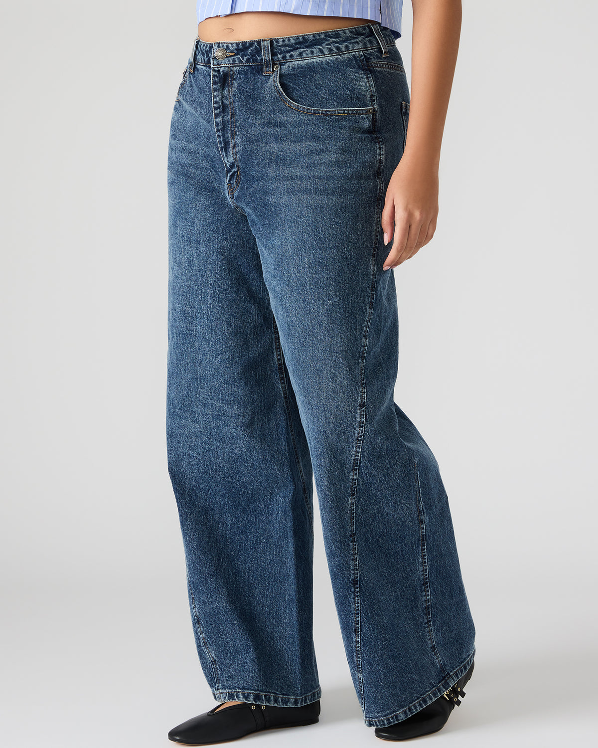 RORI Dark Navy Straight-Leg Denim Women's Bottoms | Steve Madden Popular