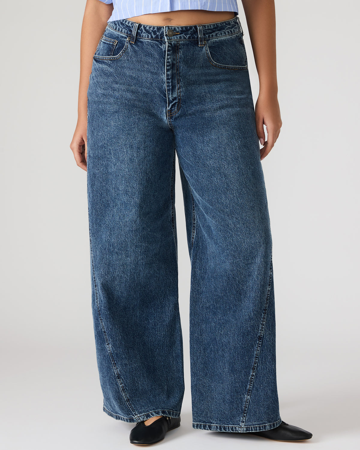 RORI Dark Navy Straight-Leg Denim Women's Bottoms | Steve Madden Popular