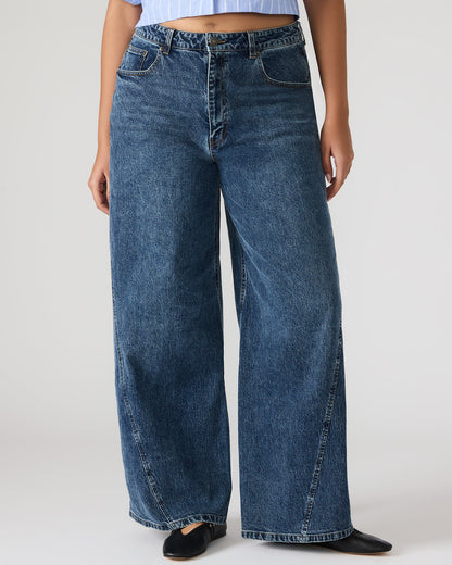 RORI Dark Navy Straight-Leg Denim Women's Bottoms | Steve Madden Popular