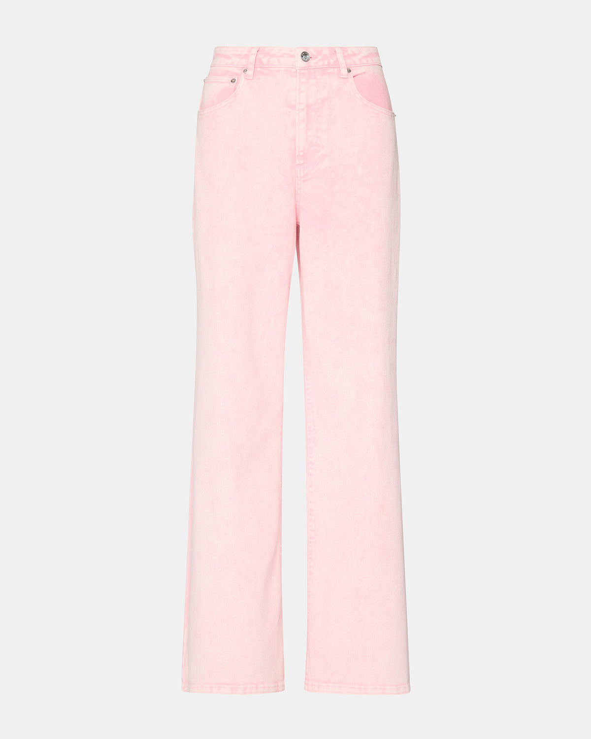 ROZ Pink Wide-Leg Washed Denim Women's Pant | Steve Madden Special Offer